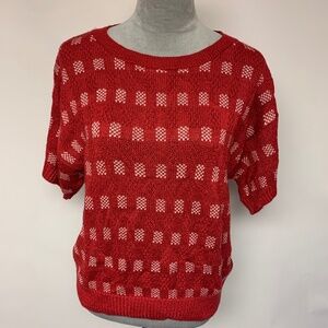 College Point Sweater Red Birdseye Women’s Size M
Made in USA Sporty Causal